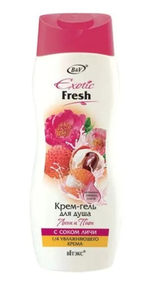 ВИТЭКС EXOTIC FRESH Крем-гель д/душа ЛИЧИ И ПИОН 500мл/20шт, код 01 68