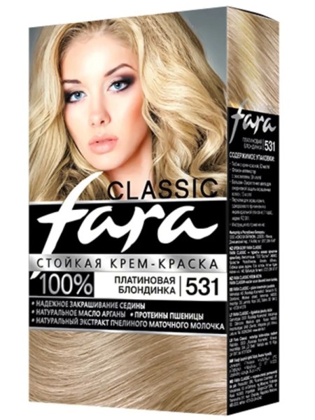 FARA Classic Краска для волос - 531 Платиновый блондин
