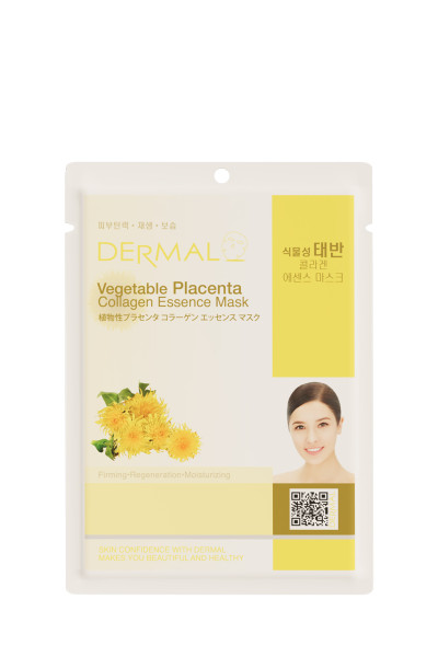 Dermal Тканевая маска с фитоплацентой и коллагеном 23г *5*